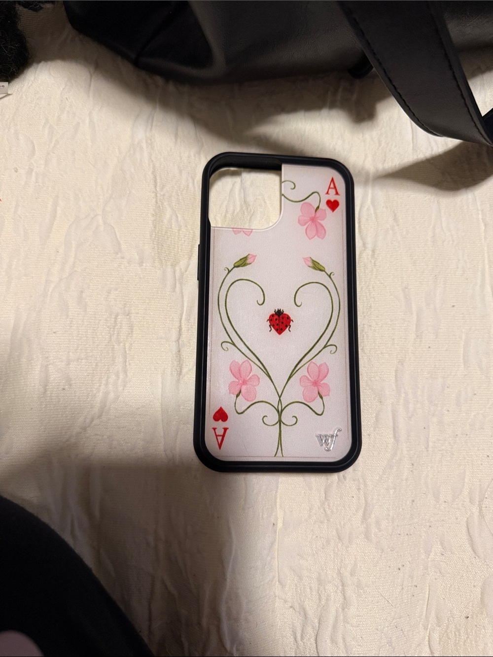 Wildflower Lila Moss Ace of Hearts Pink Phone 15 Case